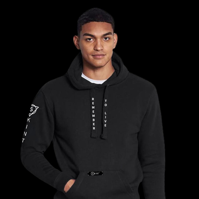 Skint Remember To Live Hoodie [Black]