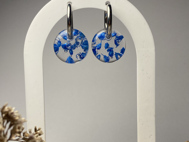 Boucles d’oreilles Broom Bloom bleu
