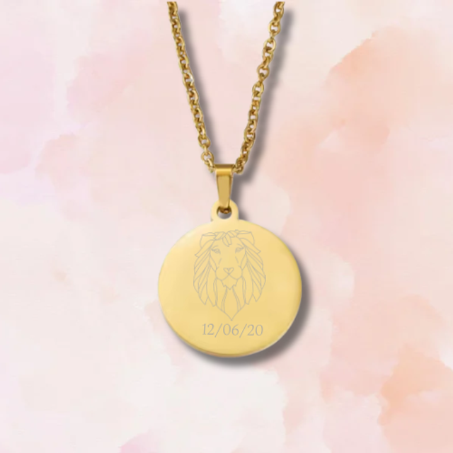 Collier Rond Or à Graver