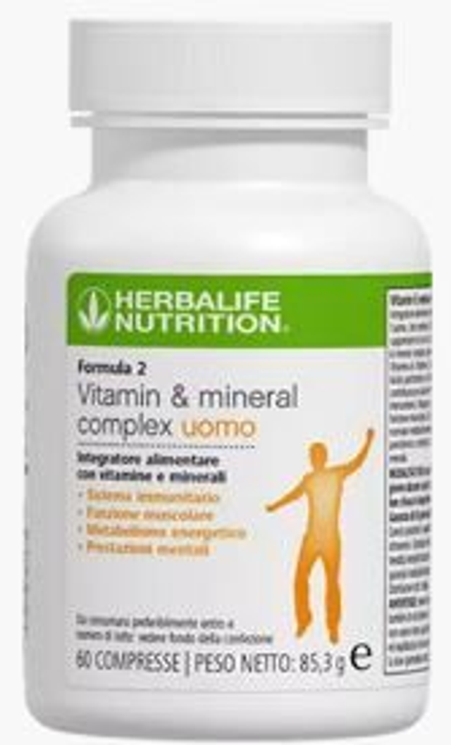 Herbalife® F2 Vitamine & Minerali Uomo / Donna – 24 nutrienti essenziali per ogni giorno di energia e benessere.