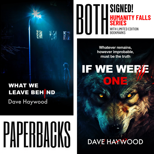 Humanity Falls Signed Series (2 book bundle PAPERBACKS)