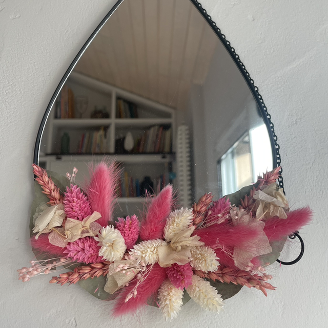 Miroir goutte "Souffle Bohème"