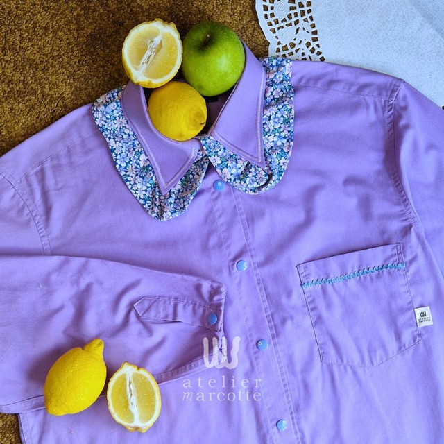 Chemise upcyclée Lisette – Taille M