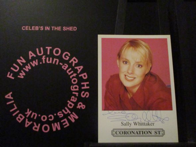 Sally Whittaker (Sally Webster) Authentic Autographed Coronation Street 6x4 Cast Card