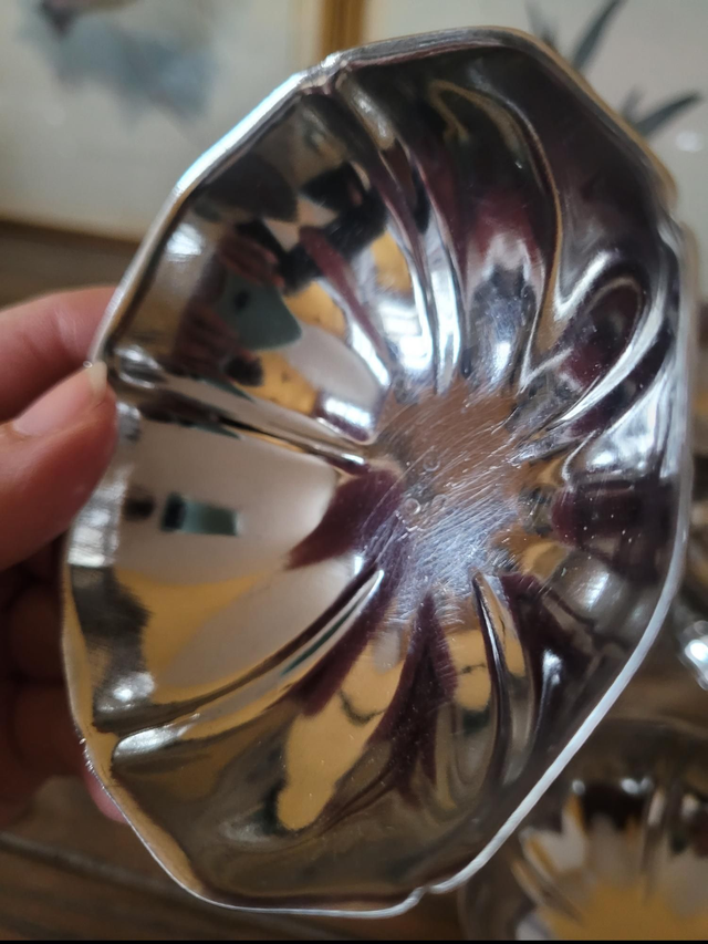 X Reserved for Alina : Set of vintage stainless steel cups