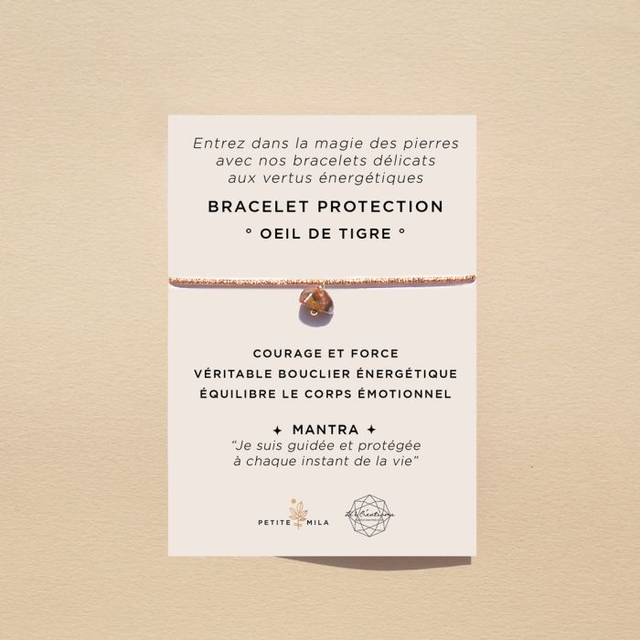 Bracelet énergétique Protection Oeil du Tigre - PETITE MILA