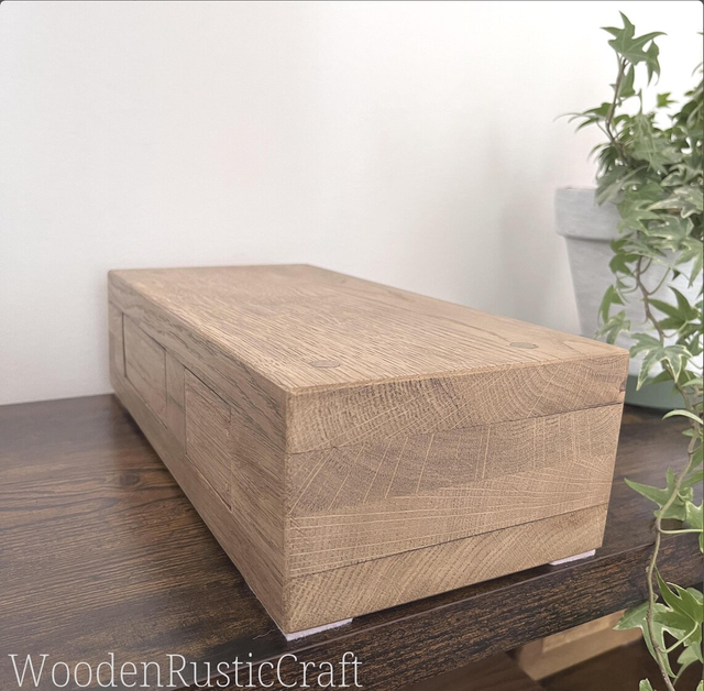 Handmade Oak 2-Drawer Keepsake Chest