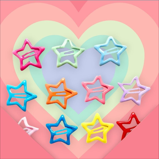 Star Hair Clips – 12pcs | Hair Accessories & Styling
