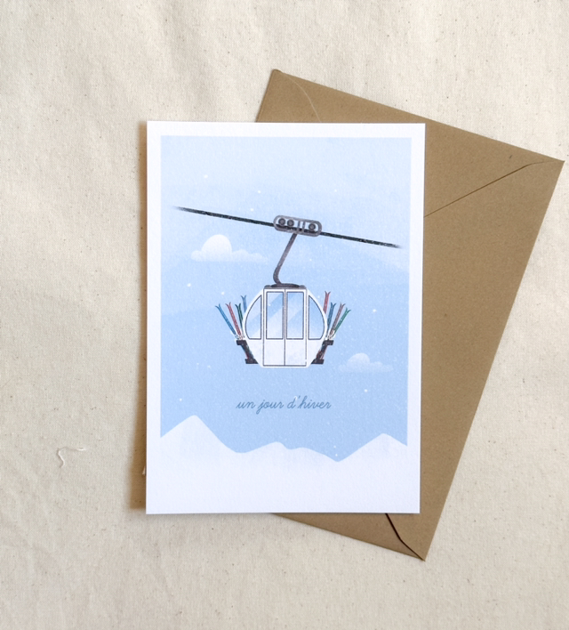 Carte Télécabine un jour d'hiver 🆕