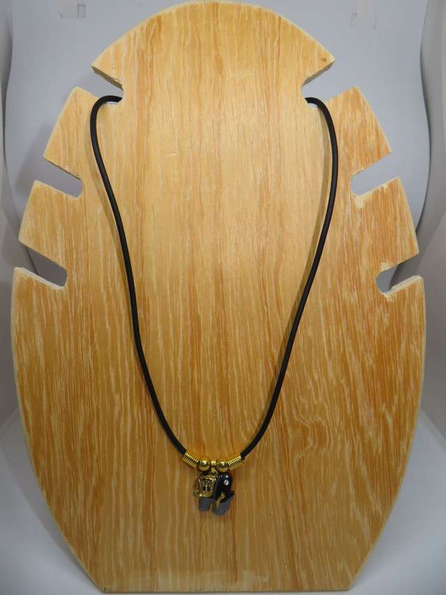Collier Hématite éléphant