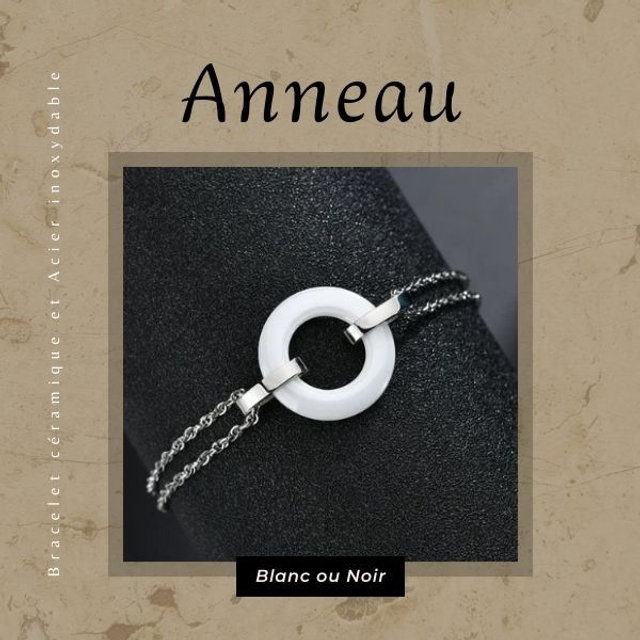 Bracelet céramique - Anneau 