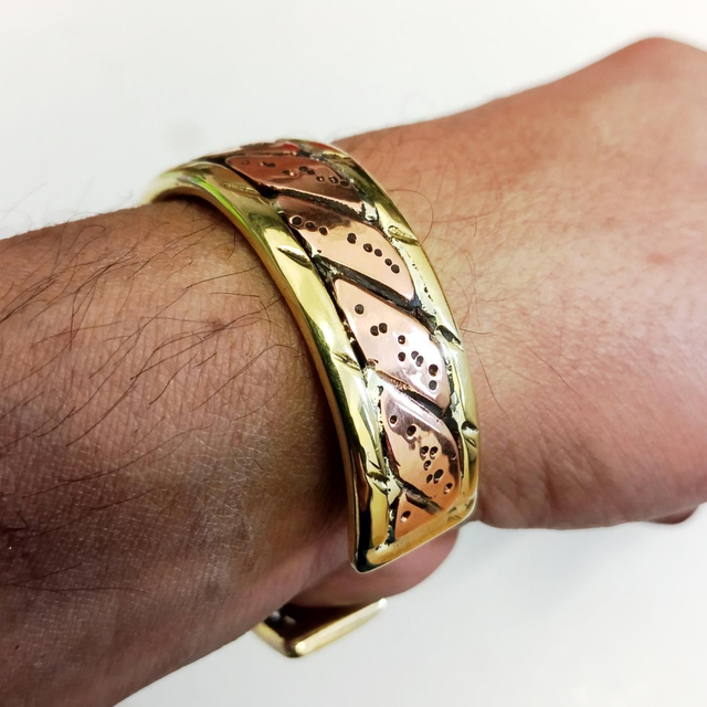 Bracelet en cuivre et laiton Master