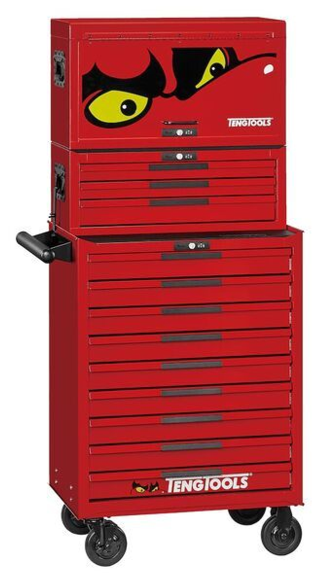 26" PRO35™ stack tool storage 16 drawers red TSS26R16