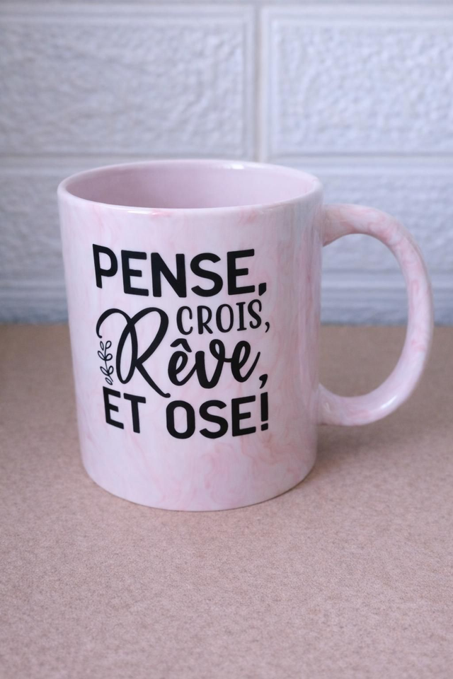 Mug “Pense, crois, rêve et ose”