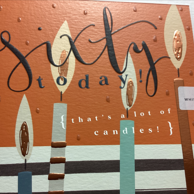 Birthday Age 60th (Large) WF