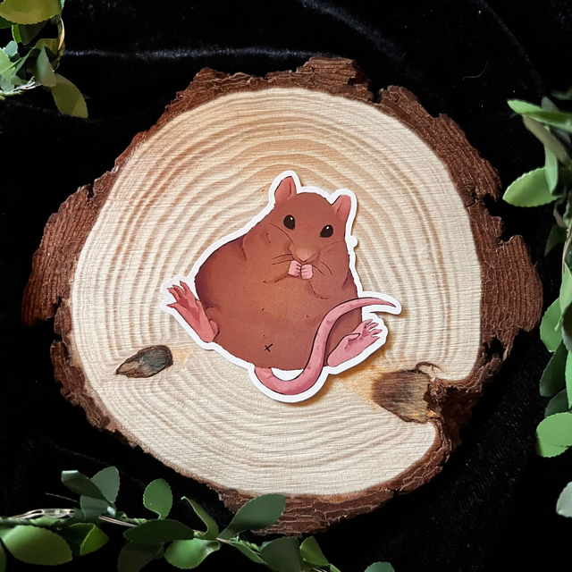 Sticker Rata // Rata marrón claro