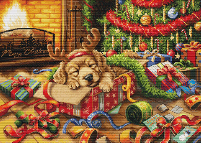 Cross Stitch Kit Luca-S - Santa’s Little Troublemaker,