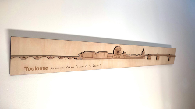 S01 – Skyline de TOULOUSE - Décoration Murale Ville Rose – Toulouse Wall Art