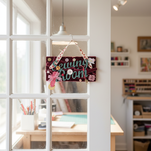 Sewing themed Room Plaque - AD07