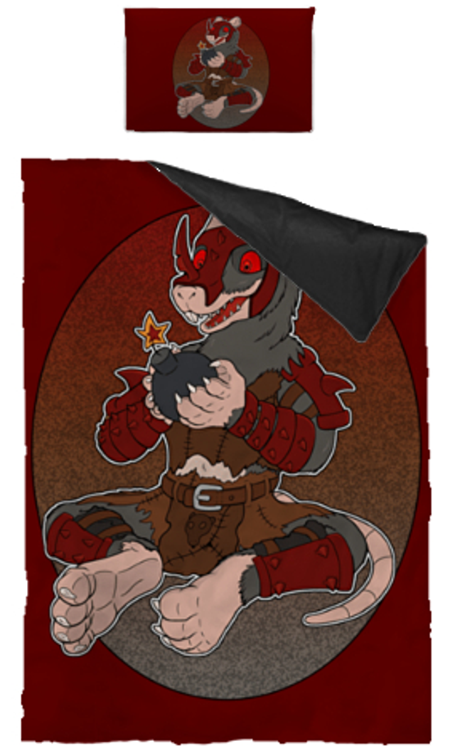 Ratte: Bettwäsche 90cm x 200cm