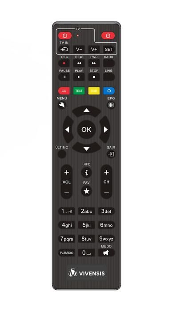 Controle Remoto Vx10 Vivensis original