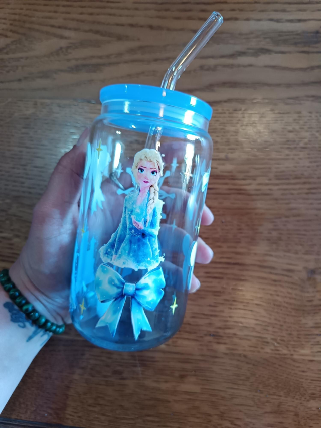 Canglass bleu reine des neiges 