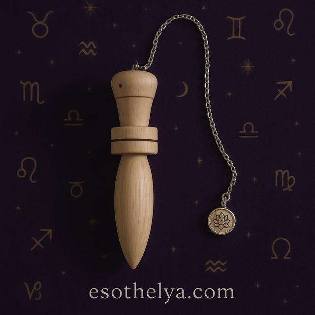 7.Pendule 9 en bois de cerisier