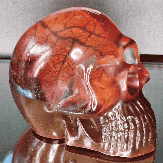 TETE DE MORT OCTOBRE ROUGE