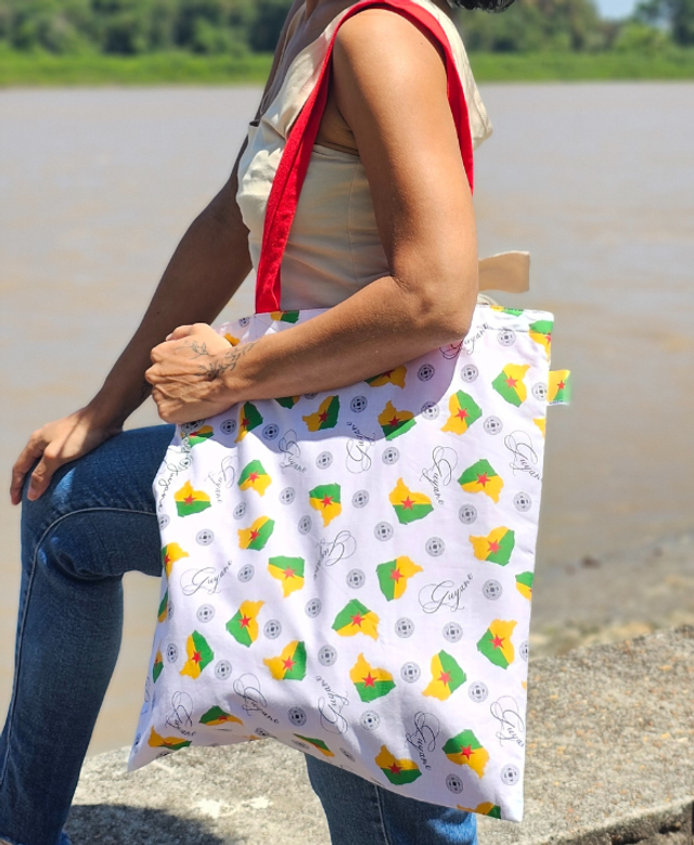 Tote bag carte de la guyane
