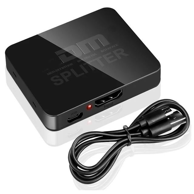 Extensor y/o Adaptador divisor HDMI (Splitter) duplica señal