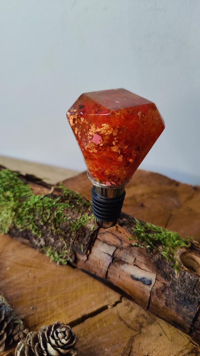 Bouchon de bouteilles réutilisable rouge feu