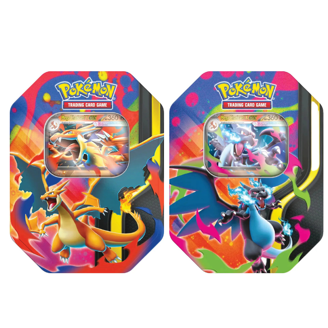 Mega Charizard X Y Metalica Tin (Ingles)