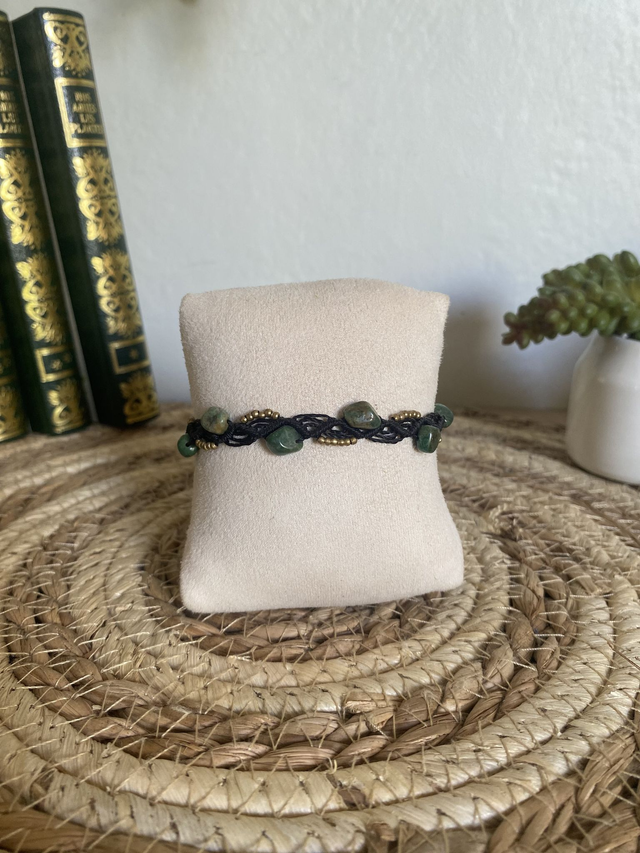 Bracelet MESSA  - JADE VERT 