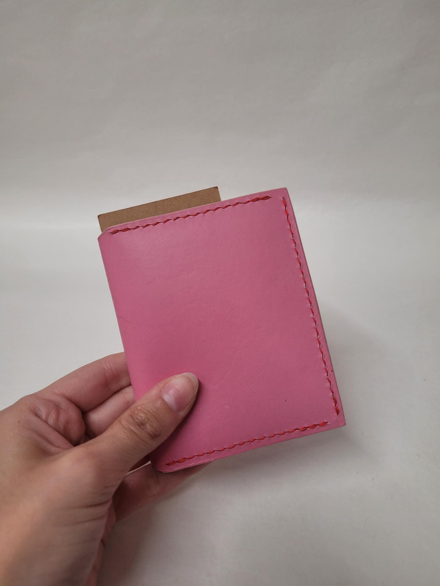 Bifold Leather Horizontal Card Holder - 3 Card Slots - Ava - ML-006