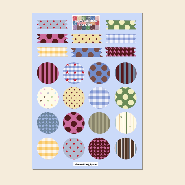 Dots and Tape Sticker Sheet