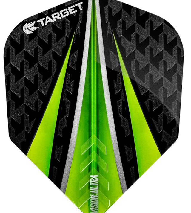 TARGET PRO 100 VISION ULTRA GREEN 3 FIN DART FLIGHTS 5050807027965