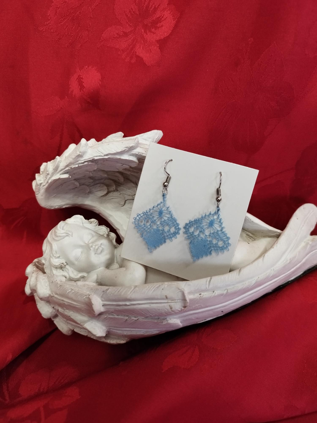 Boucles d&#039;oreilles bleu 