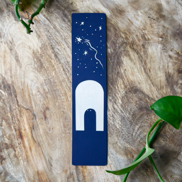Marque-page "Étoile filante" (5 x 21 cm)