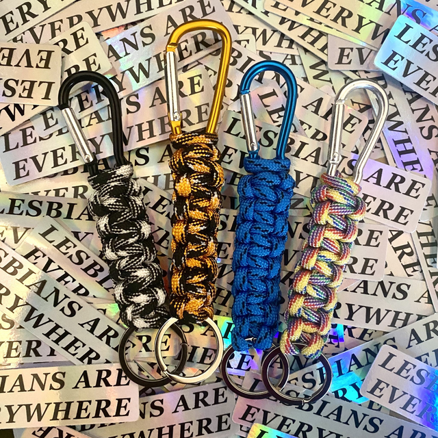 Carabiner Paracord Keyrings (various colours!)