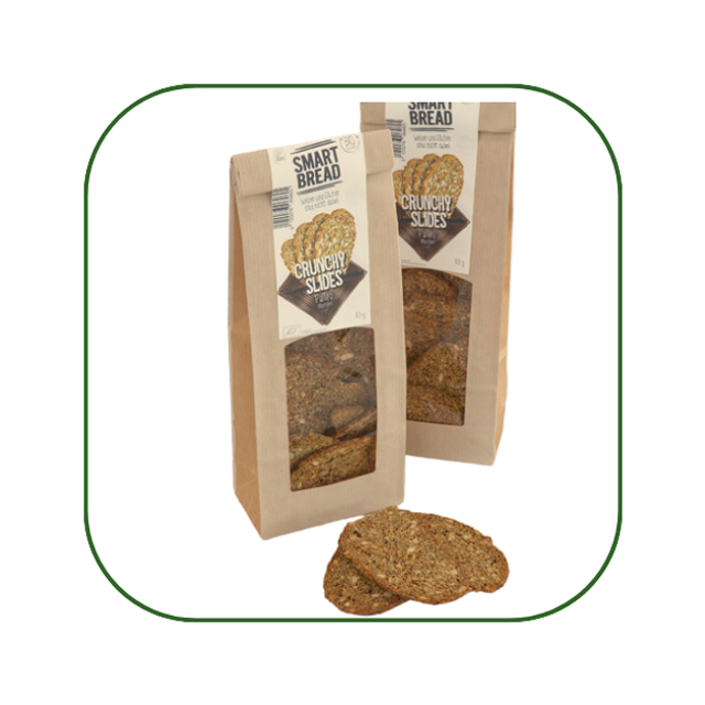 Crunchy Slides – Paleo Mandel (glutenfrei), SmartBread, 60g 
