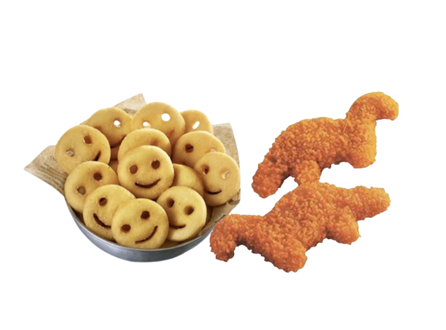 T Børne Menu (3stk Nugget + 5stk smiley)