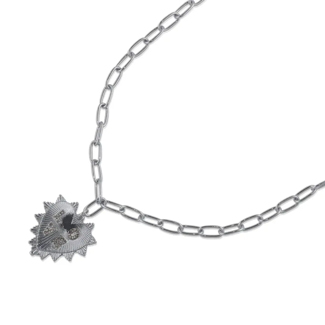 Silver Love Charm Necklace