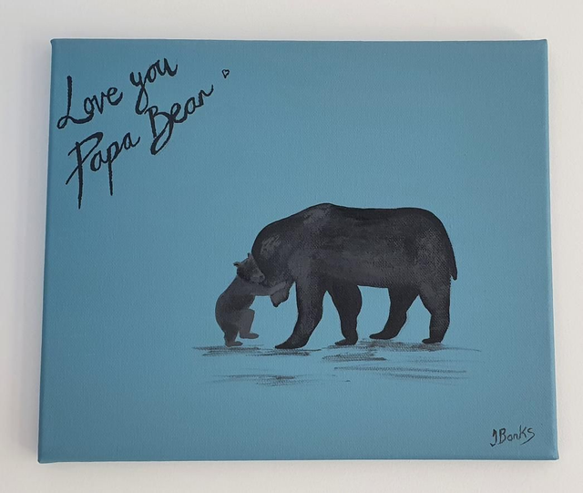 'Love You Papa Bear♡' hand painted acrylic painting

Part of the Fathers Day collection.

31cm x 25cm
