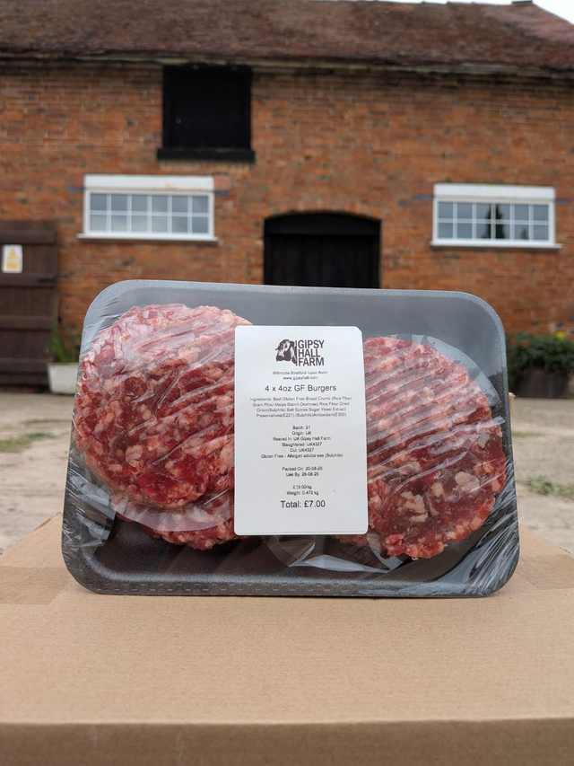 Burgers 4 x 4oz