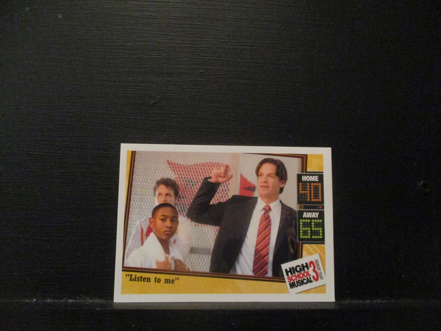 "Listen To Me" - Quote Card High School Musical 3 Senior Year Original Trading Card