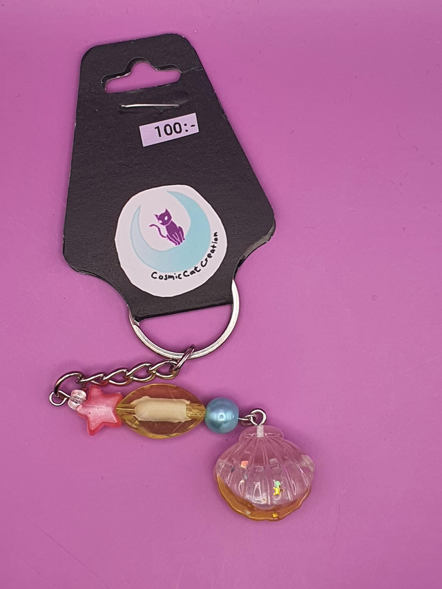 Keychain Ocean Clam Yellow 