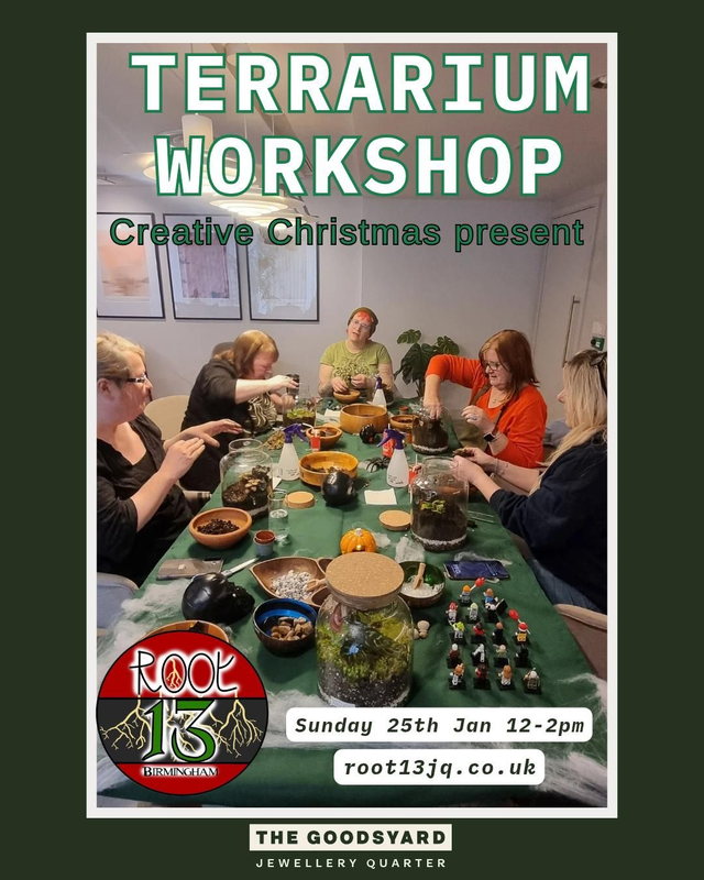 Terrarium Workshops 25th January 12-2pm
