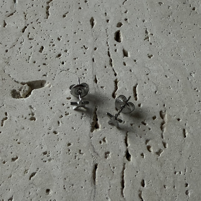 Oorknopjes ster zilver