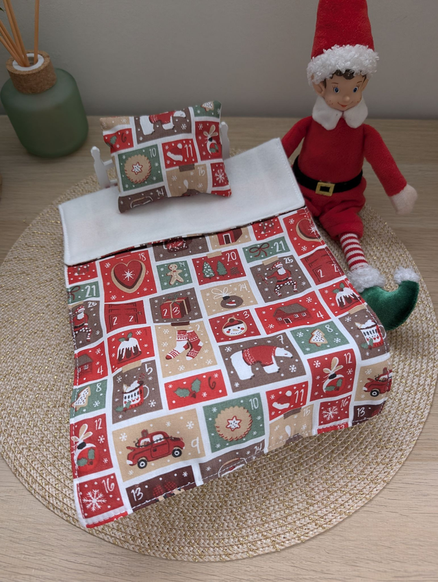 Parure de lit pour lutin farceur "calendrier de l'avent"