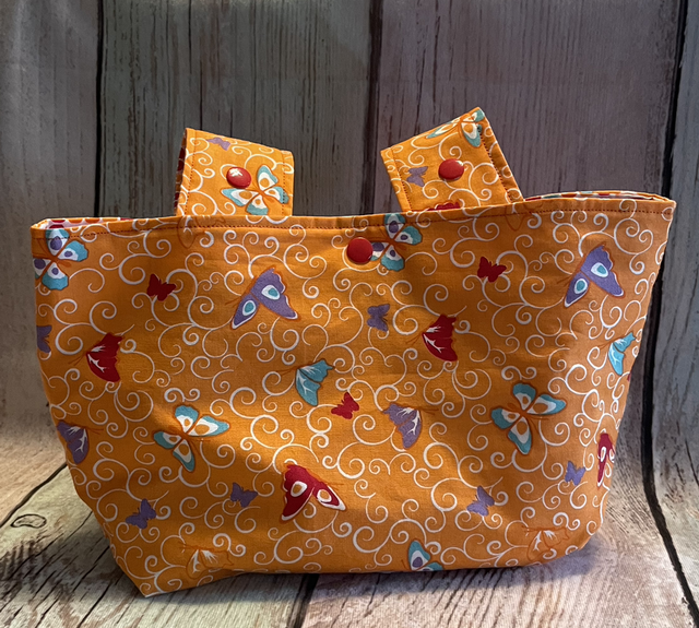 Fahrradtasche, Schmetterlinge Orange